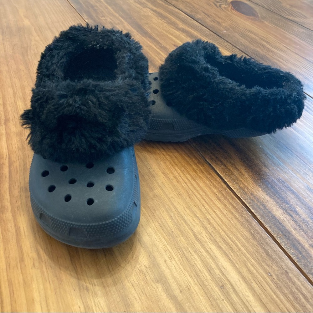 Crocs Mammoth Charm Faux Fur Lined Comfort Clog Shoes